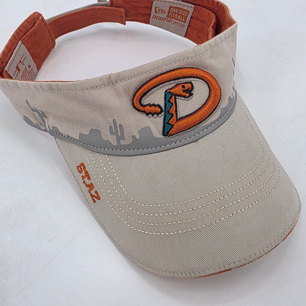 VINTAGE NEW ERA ARIZONA DIAMONDBACKS VISOR HAT SPRING TRAINING DESSERT PRINT MLB